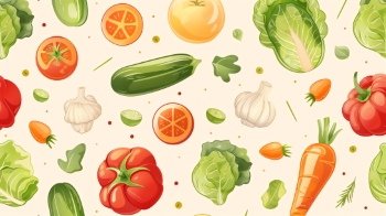 Seamless Vegetable Backgrounds #2, 25xJPEG