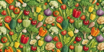 Seamless Vegetable Backgrounds #2, 25xJPEG