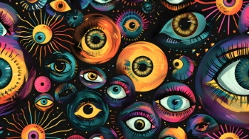 Seamless Eyes Art Images 30xJPEG