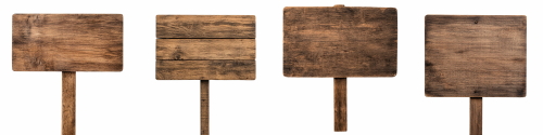 Old Rustic Wooden Sign Boards 25xPNG