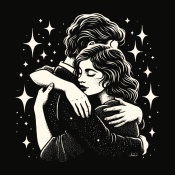 Vintage Engraving Style Couples 26xAI