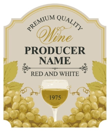 Wine Labels Decorated with Vintage Bunches of Grapes 31xAI Wine Labels Decorated with Vintage Bunches of Grapes 31xAI