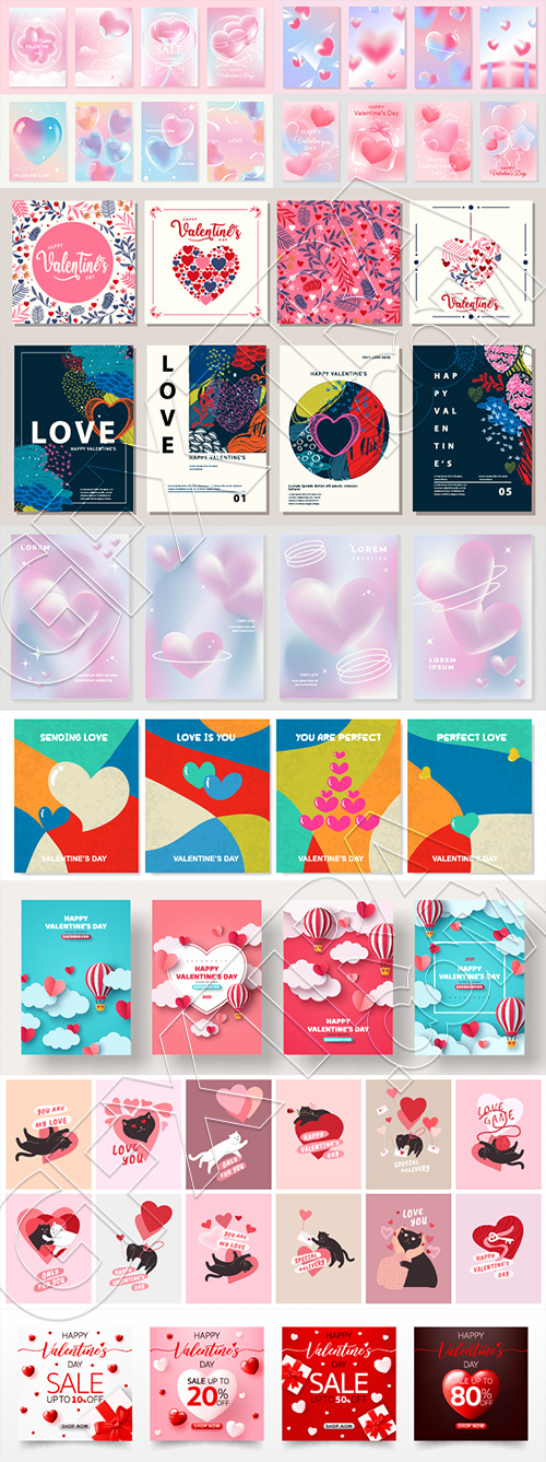 Valentine Day Templates #2, 26xAI