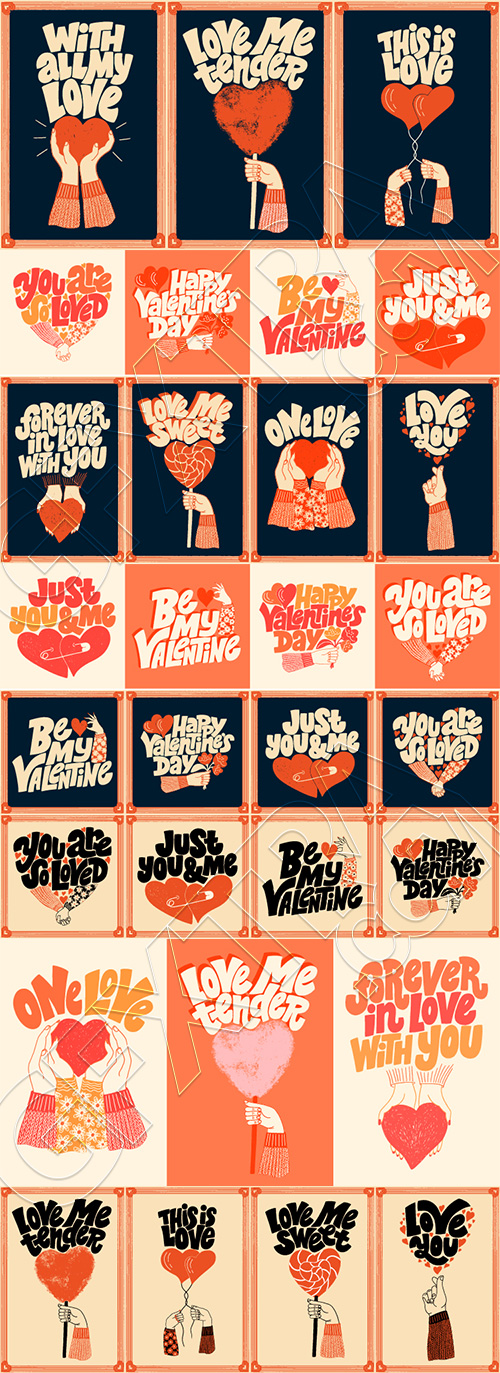 Valentine Day Templates #3, 26xAI