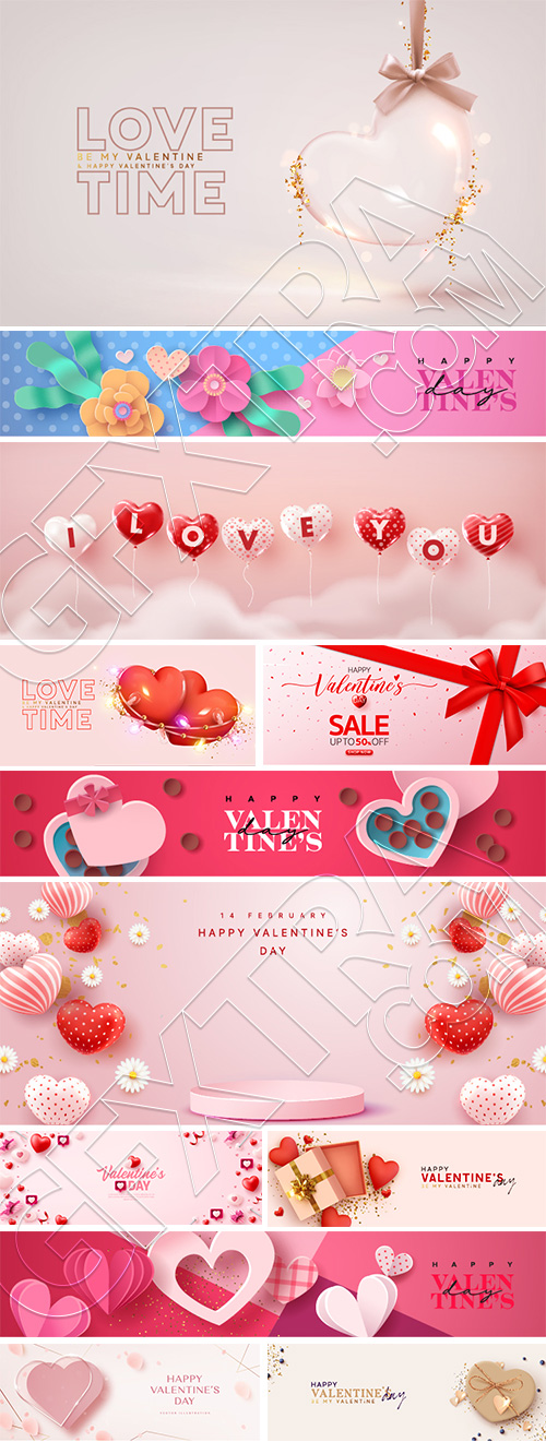Valentine Day Templates #7, 25xAI Valentine Day Templates #7, 25xAI
