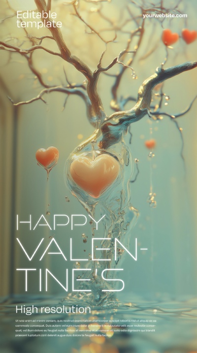 Valentine Day PhotoShop Templates #1, 15xPSDT