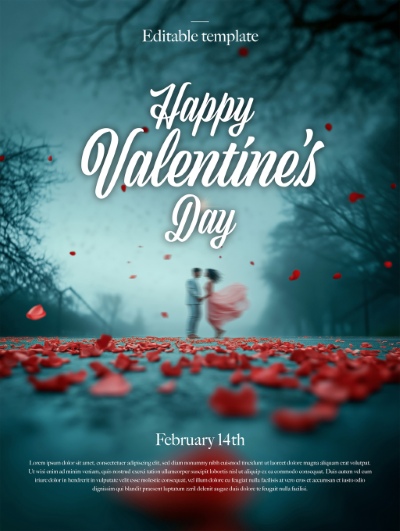 Valentine Day PhotoShop Templates #1, 15xPSDT
