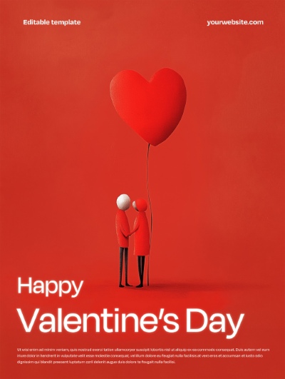 Valentine Day PhotoShop Templates #1, 15xPSDT