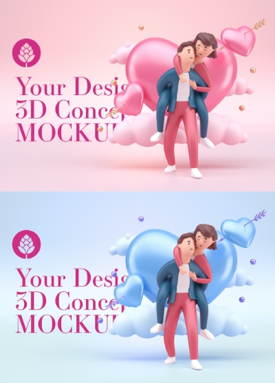 Valentine Day PhotoShop Templates #1, 15xPSDT