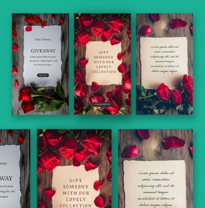 Valentine Day PhotoShop Templates #1, 15xPSDT