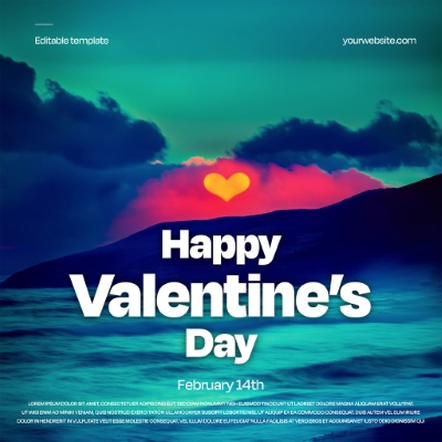 Valentine Day PhotoShop Templates #2, 15xPSDT
