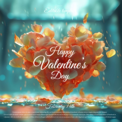 Valentine Day PhotoShop Templates #2, 15xPSDT