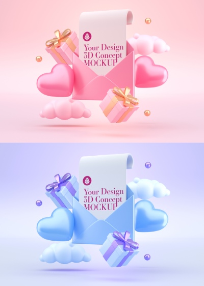 Valentine Day PhotoShop Templates #2, 15xPSDT