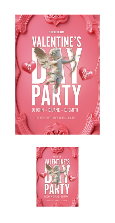 Valentine Day PhotoShop Templates #3, 15xPSDT Valentine Day PhotoShop Templates #3, 15xPSDT