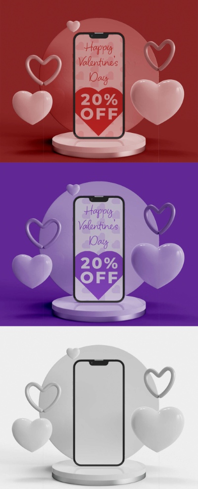 Valentine Day PhotoShop Templates #3, 15xPSDT Valentine Day PhotoShop Templates #3, 15xPSDT