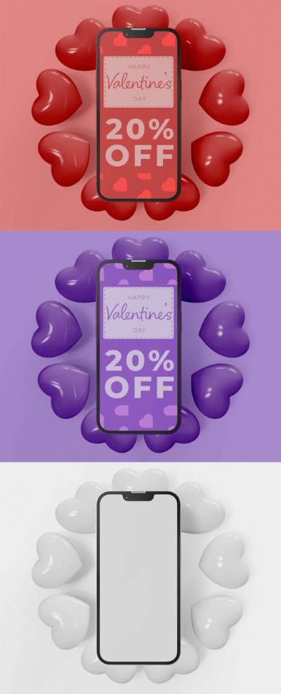 Valentine Day PhotoShop Templates #3, 15xPSDT Valentine Day PhotoShop Templates #3, 15xPSDT