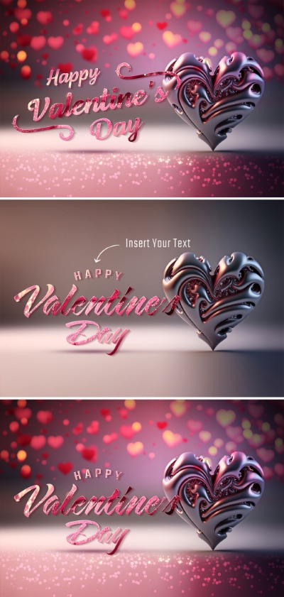 Valentine Day PhotoShop Templates #3, 15xPSDT Valentine Day PhotoShop Templates #3, 15xPSDT