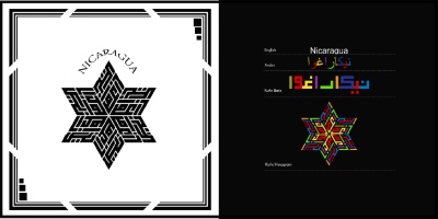 Arabic Kufic Calligraphy Designs of Islamic Country Names 23xAI