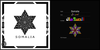 Arabic Kufic Calligraphy Designs of Islamic Country Names 23xAI