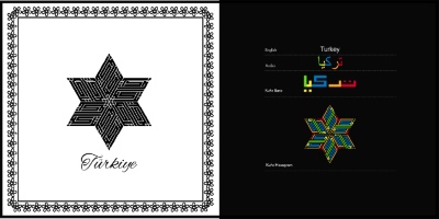 Arabic Kufic Calligraphy Designs of Islamic Country Names 23xAI