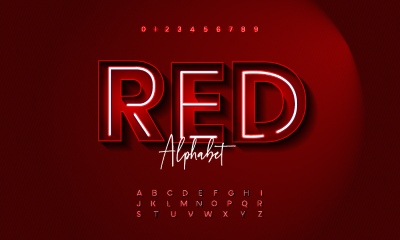 Alphabets from Neon, Light Bulbs and Stage Lights 25xAI