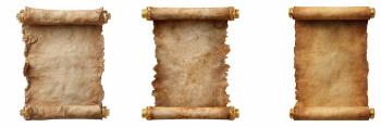 Aged Parchment Scrolls 20xPNG