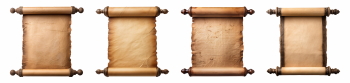 Aged Parchment Scrolls 20xPNG