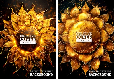 Luxury Artistic Texture Cover Templates #1, 25xAI