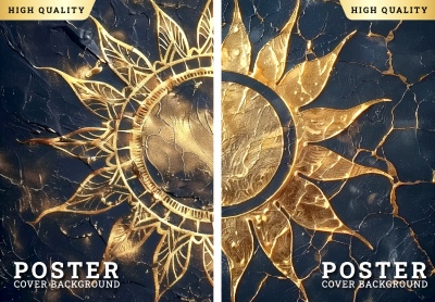 Luxury Artistic Texture Cover Templates #1, 25xAI