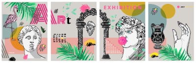 Exhibition Poster & Banner Templates 26xAI