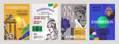 Exhibition Poster & Banner Templates 26xAI