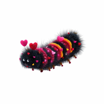 Adorable Fluffy Valentine  Bugs & Shellfish Toons 32xPNG