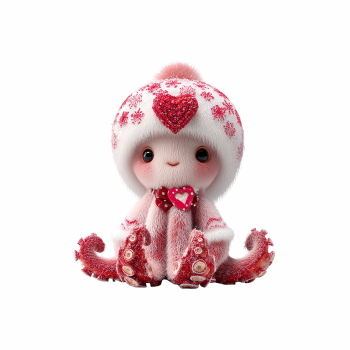 Adorable Fluffy Valentine  Bugs & Shellfish Toons 32xPNG