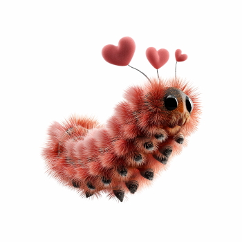 Adorable Fluffy Valentine  Bugs & Shellfish Toons 32xPNG