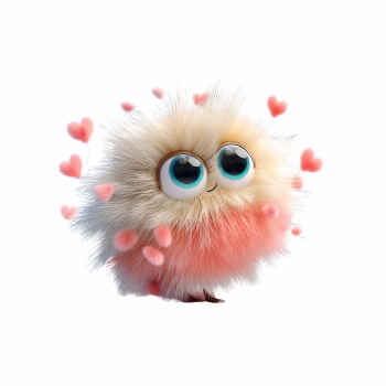 Adorable Fluffy Valentine  Bugs & Shellfish Toons 32xPNG