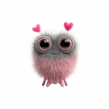 Adorable Fluffy Valentine  Bugs & Shellfish Toons 32xPNG