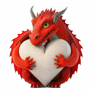 Cute Animals Holding Hearts #1, 26xPNG