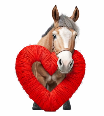 Cute Animals Holding Hearts #1, 26xPNG