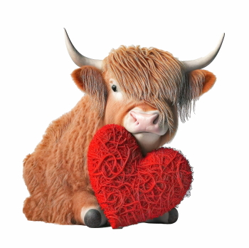 Cute Animals Holding Hearts #1, 26xPNG
