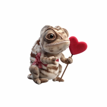 Cute Animals Holding Hearts #2, 29xPNG