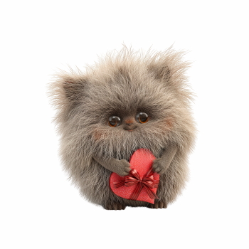 Cute Animals Holding Hearts #2, 29xPNG