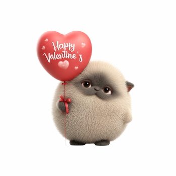 Cute Animals Holding Hearts #2, 29xPNG