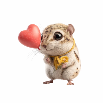 Cute Animals Holding Hearts #2, 29xPNG