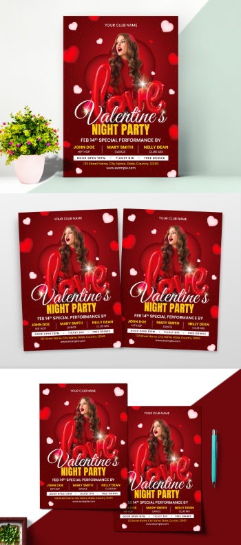Valentine Day Templates #8, 38xAI