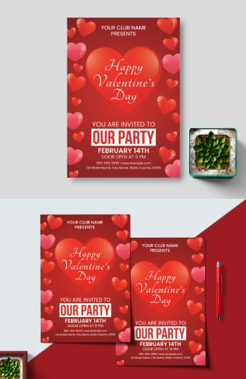 Valentine Day Templates #8, 38xAI