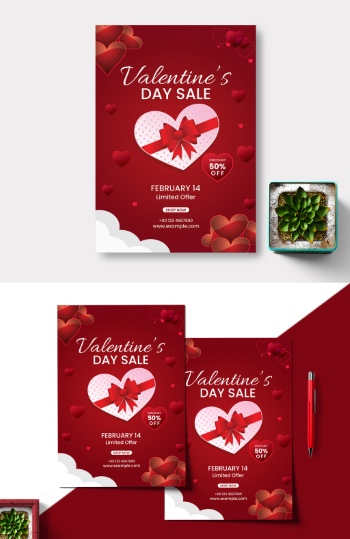Valentine Day Templates #8, 38xAI