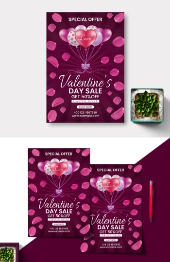 Valentine Day Templates #8, 38xAI