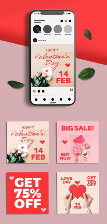Valentine Day Templates #8, 38xAI
