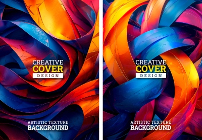 Luxury Artistic Texture Cover Templates #2, 25xAI