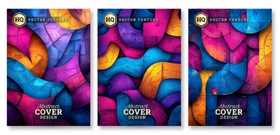 Luxury Artistic Texture Cover Templates #2, 25xAI
